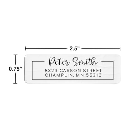 Script with Border Return Address Labels (156 Labels)