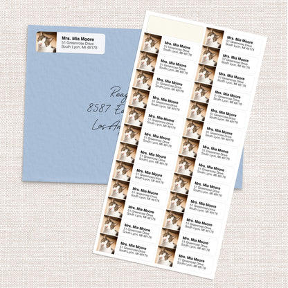 Custom Photo Return Address Labels | Personalized Mailing Labels with Your Image