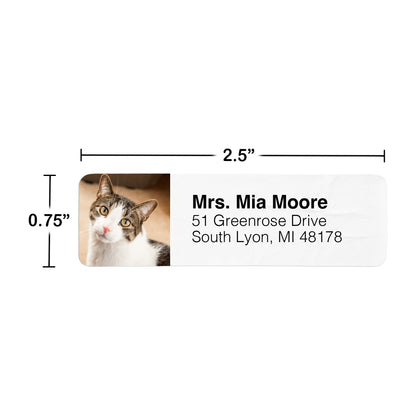 Custom Photo Return Address Labels | Personalized Mailing Labels with Your Image