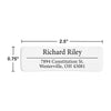 Serif Separator Lined Return Address Label