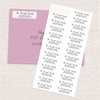 Timeless Script Return Address Labels (156 Labels)