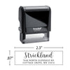 Script Return Address Stamp - Self-Inking - Handwritten & Script (Strickland Design)