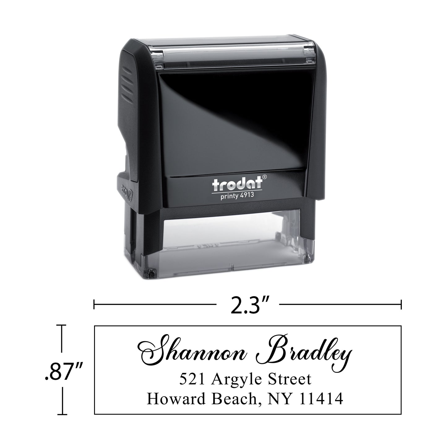Personalized Return Address Stamp - Self-Inking or Wooden - Handwritten & Script (Shannon Bradley Design)