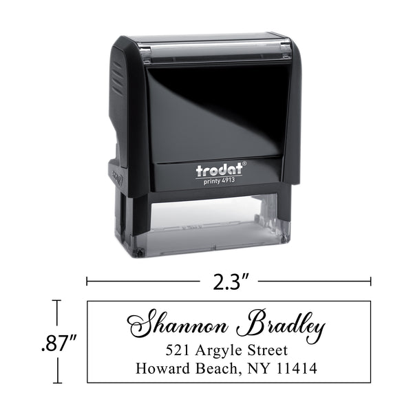 Script Return Address Stamp - Self-Inking - Handwritten & Script (Shannon Bradley Design)