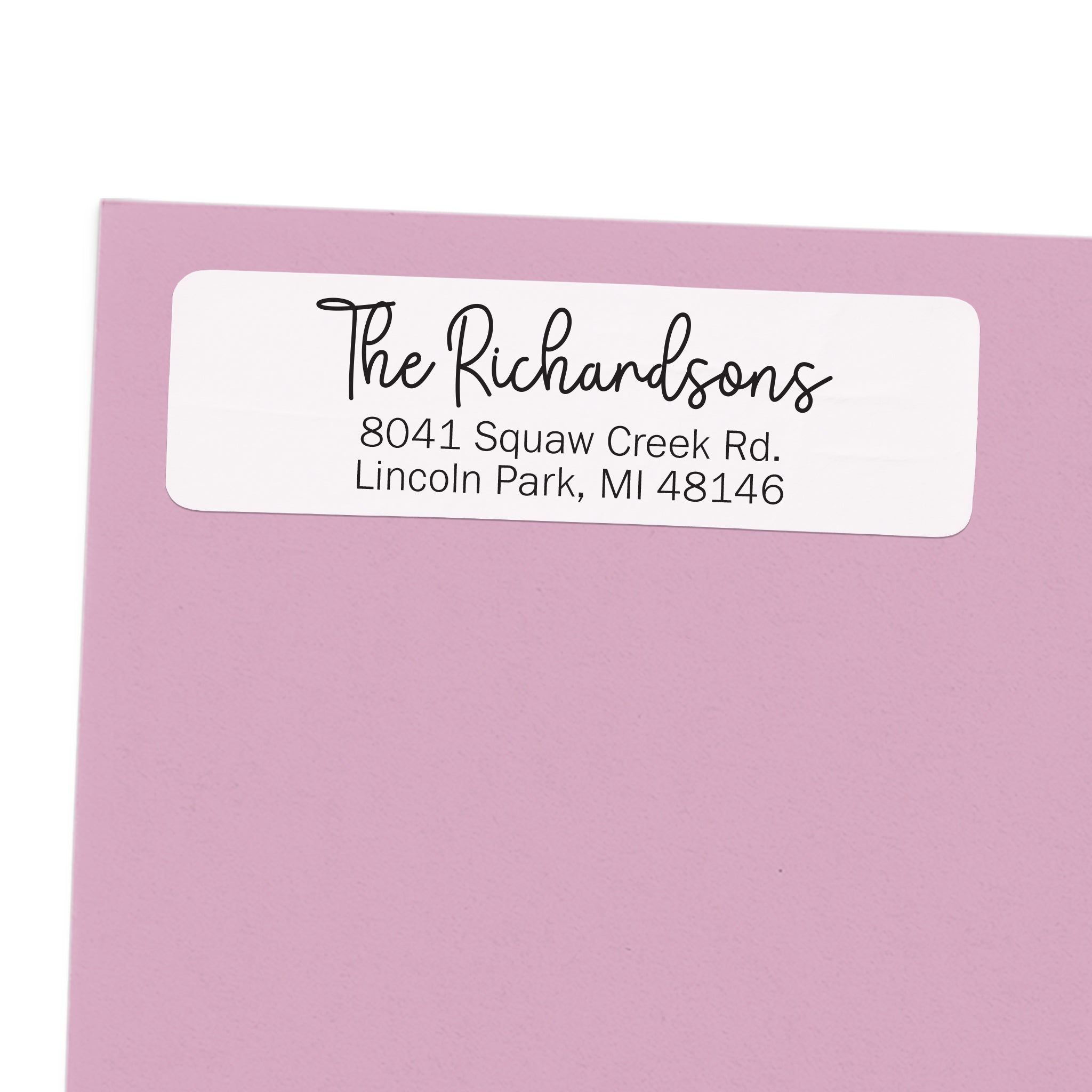 Modern Cursive Return Address Labels – Evrest Press