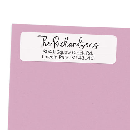 Modern Cursive Return Address Labels (156 Labels)