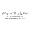 Script Return Address Stamp - Self-Inking - Handwritten & Script (Abigail Ross White Design)