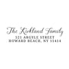 Script Return Address Stamp - Self-Inking - Handwritten & Script (Kirkland Family Design)