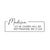 Script Border Return Address Stamp - Self-Inking - Handwritten & Script (Madison Design)