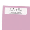 Thin Modern Script Return Address Labels