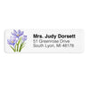 Purple Saffron Flower Return Address Label (156 Labels)