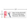 Hummingbird & Hibiscus Return Address Label