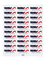 american-flag-return-address-label-sheet