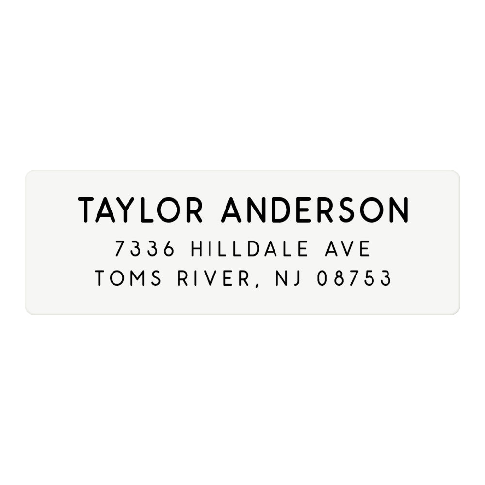 rounded-font-return-address-label