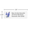 Purple Delphinium Return Address Label
