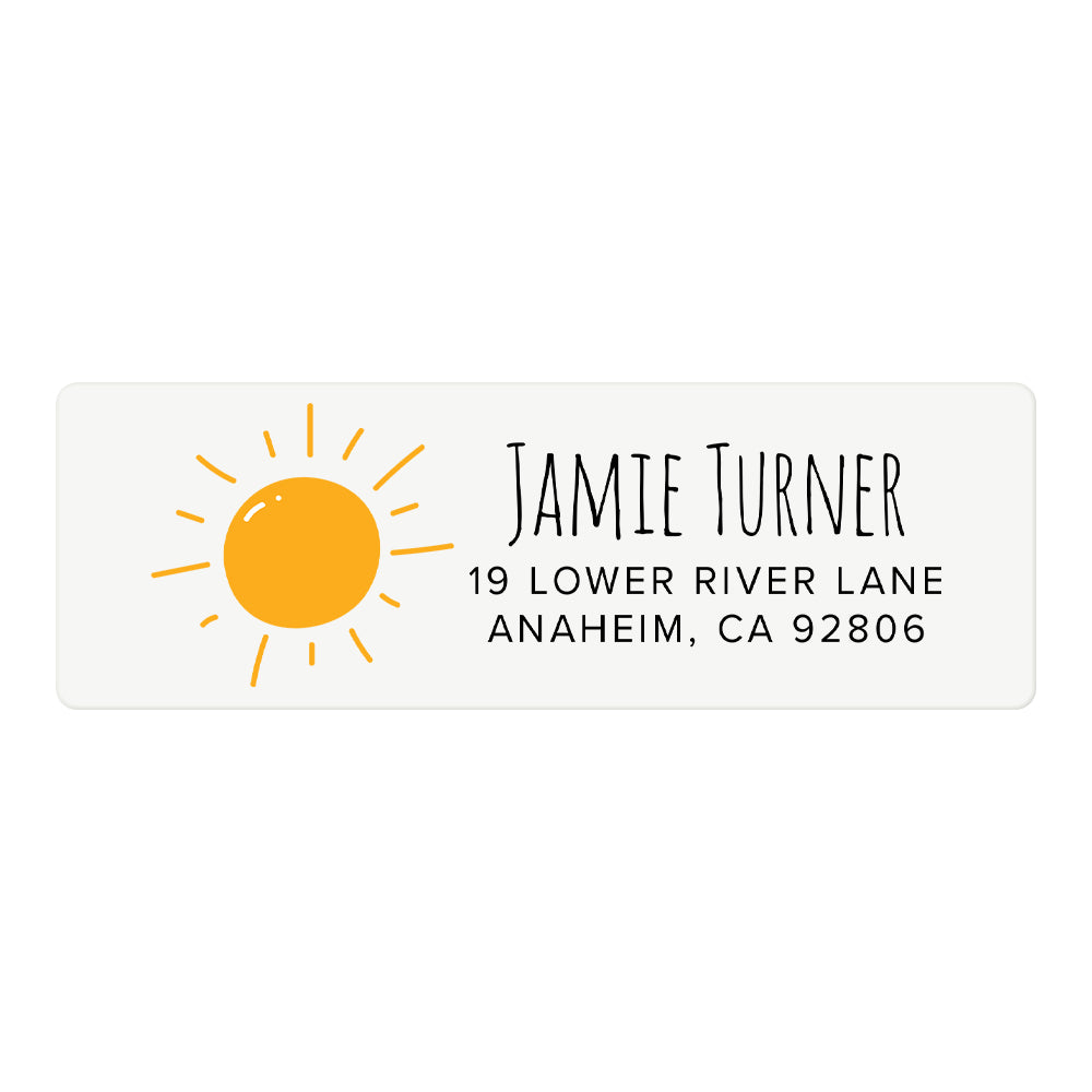 sunshine-return-address-label