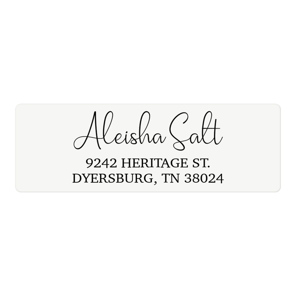 tall-cursive-return-address-label